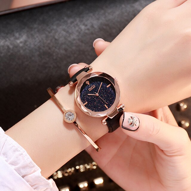 Hot Sale Luxury Starry Sky Crystal Women Watches