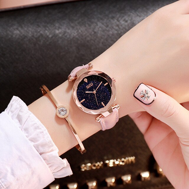 Hot Sale Luxury Starry Sky Crystal Women Watches