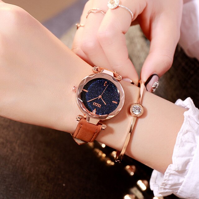 Hot Sale Luxury Starry Sky Crystal Women Watches